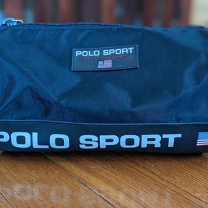 Polo Ralph Lauren large tubular travel bag.